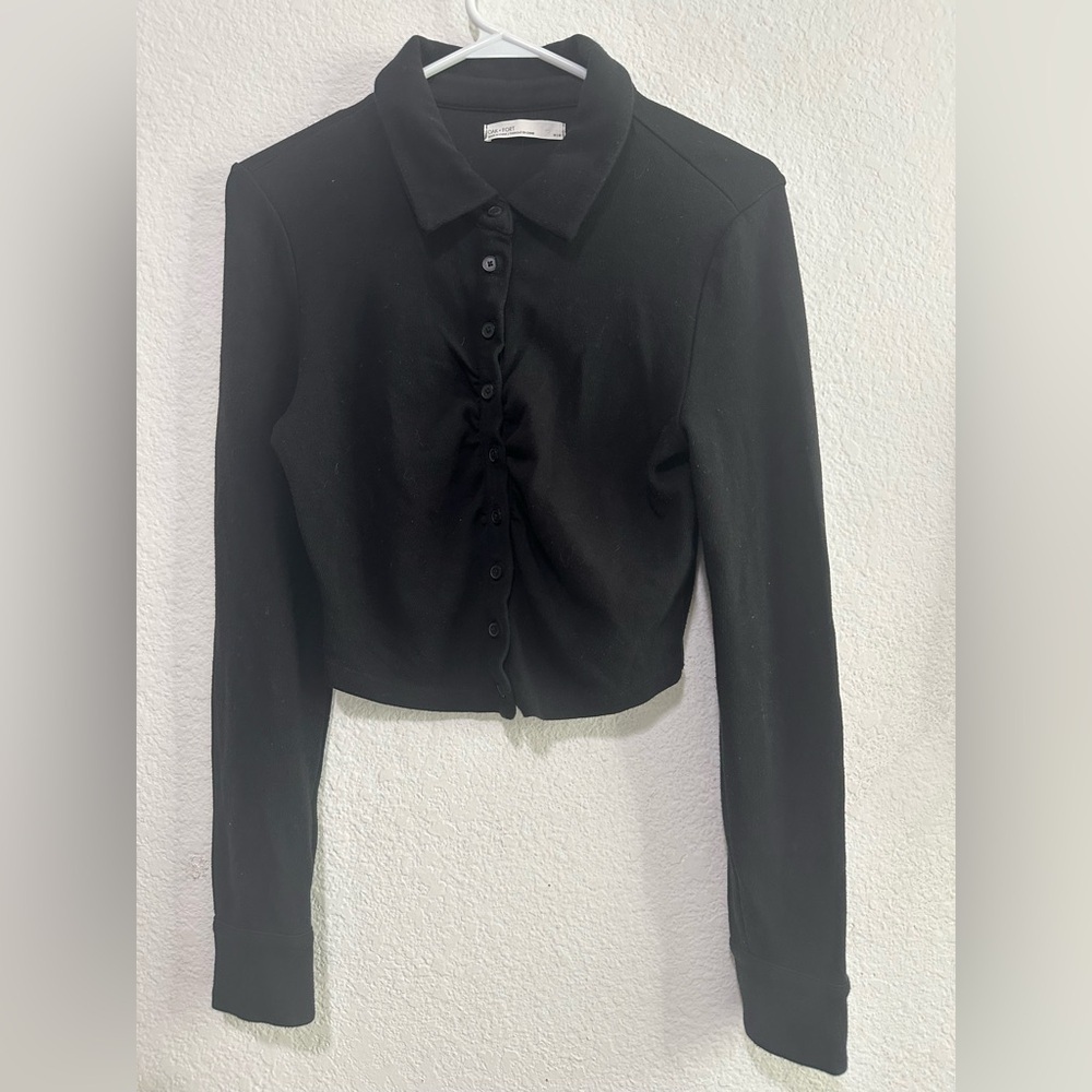 OAK + FORT Black Cardigan size M
